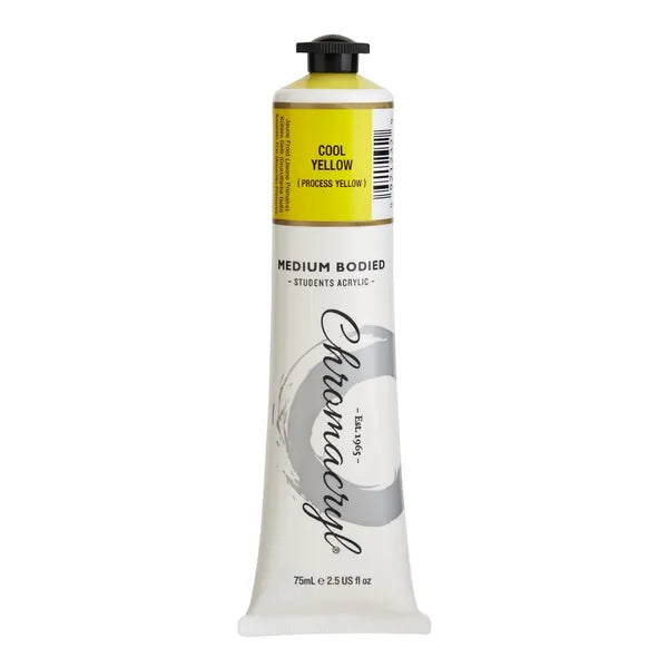 COOL YELLOW Chromacryl Student Acrylic 75ml