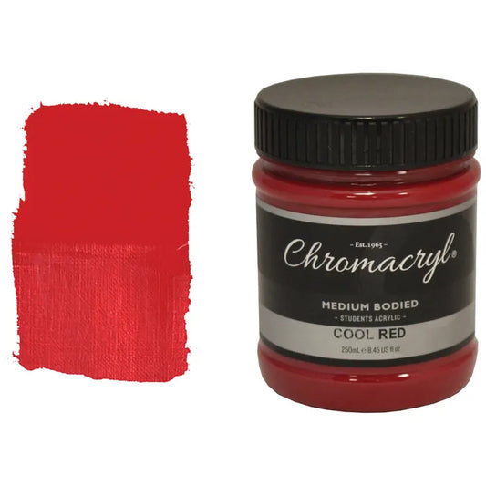 COOL RED Chromacryl Student Acrylic 250ml