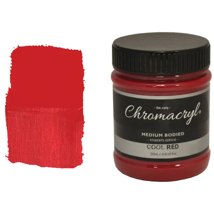 COOL RED Chromacryl Student Acrylic 250ml