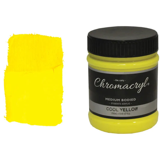COOL YELLOW Chromacryl Student Acrylic 250ml