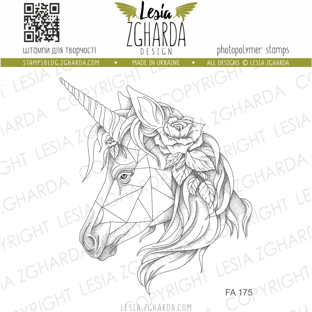 Lesia Zgharda Clear Stamp "Unicorn"