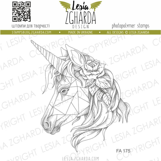 Lesia Zgharda Clear Stamp "Unicorn"