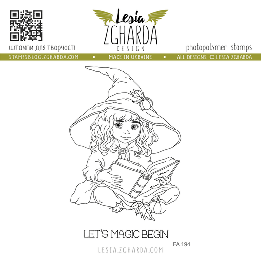 Lesia Zgharda Clear Stamp "Let's Magic Begin"
