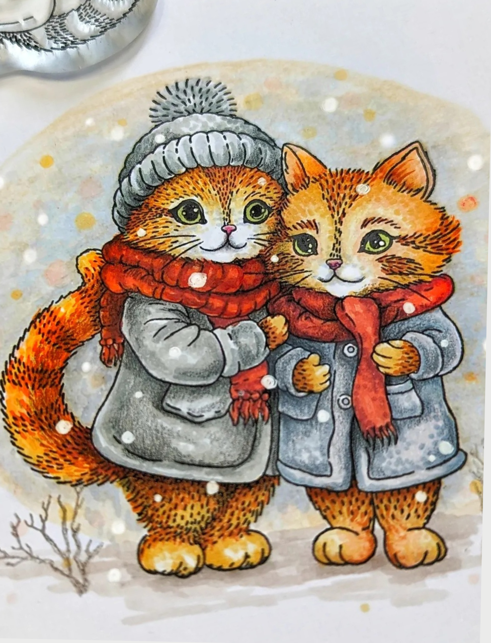 Lesia Zgharda Clear Stamp "Cozy Winter Cats"