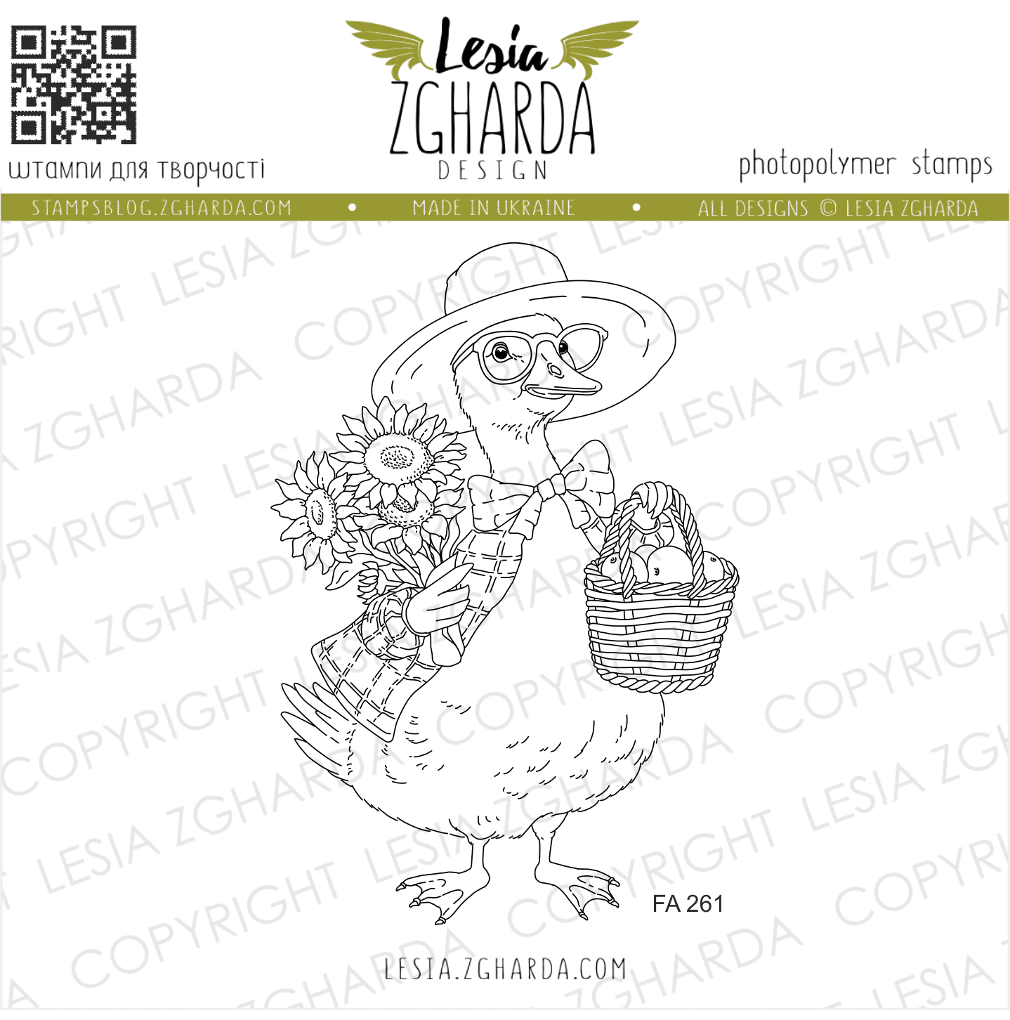 Lesia Zgharda Clear Stamp "Mother Goose"