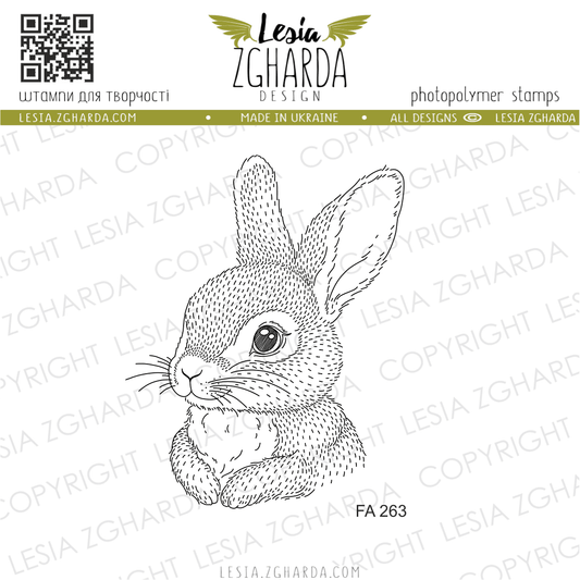 Lesia Zgharda Clear Stamp "Cute Bunny Cub"