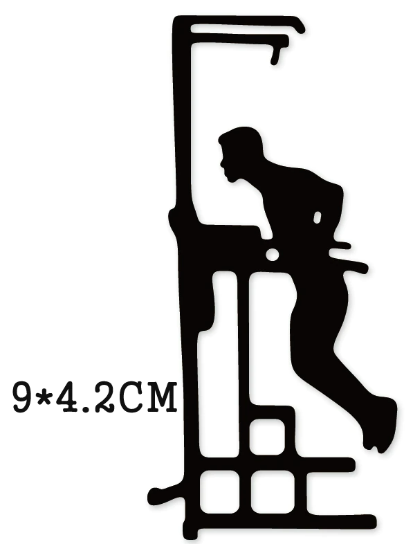 FDC Man Work Out Silhouette Steel Cutting Die