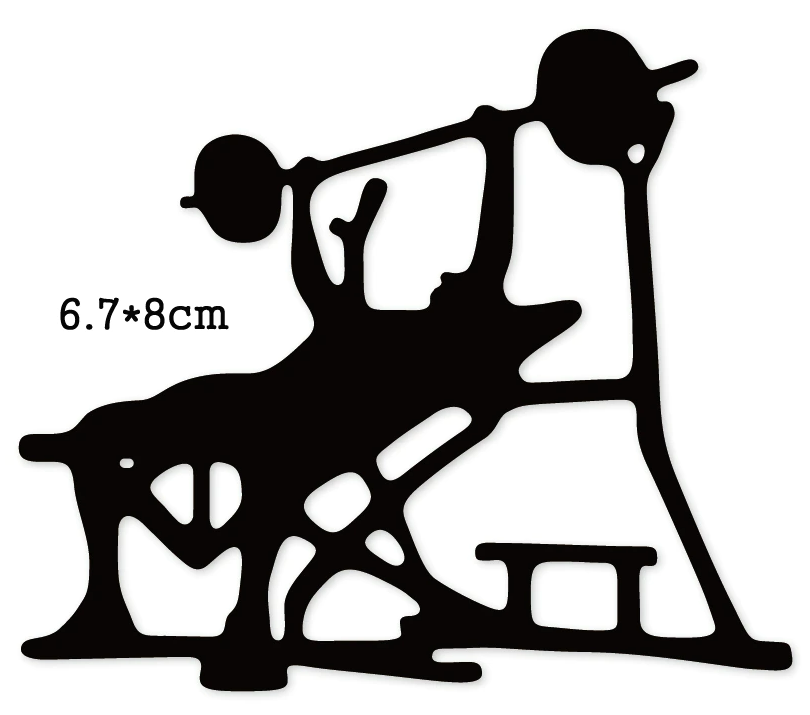 FDC Workout Bench Silhouette Steel Cutting Die