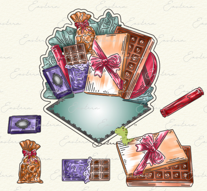 FDC Chocolate Treats Steel Cutting Die 6pce