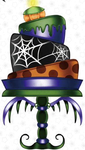 FDC Halloween Cake on Stand Steel Cutting Die