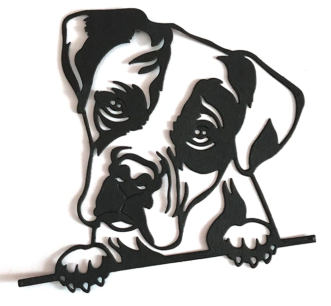 FDC Curious Dog Silhouette  Steel Cutting Die