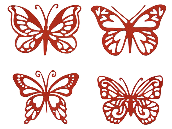 FDC Butterflies #1 Steel Cutting Die 4pcs