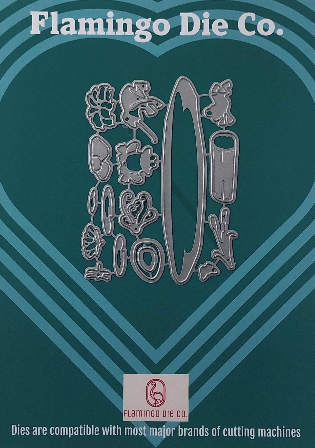 FDC Lilypond Frogs Steel Cutting Die 17pce