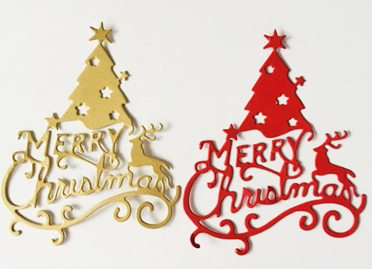 FDC Merry Christmas Tree Steel Cutting Die