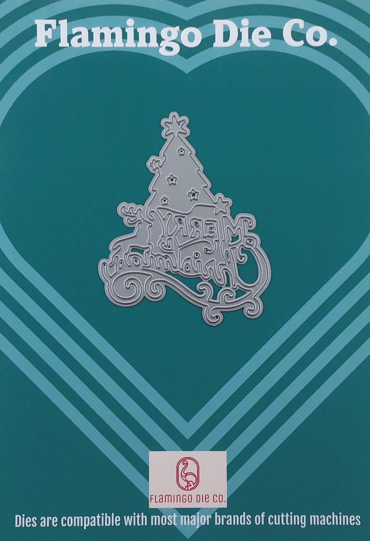 FDC Merry Christmas Tree Steel Cutting Die