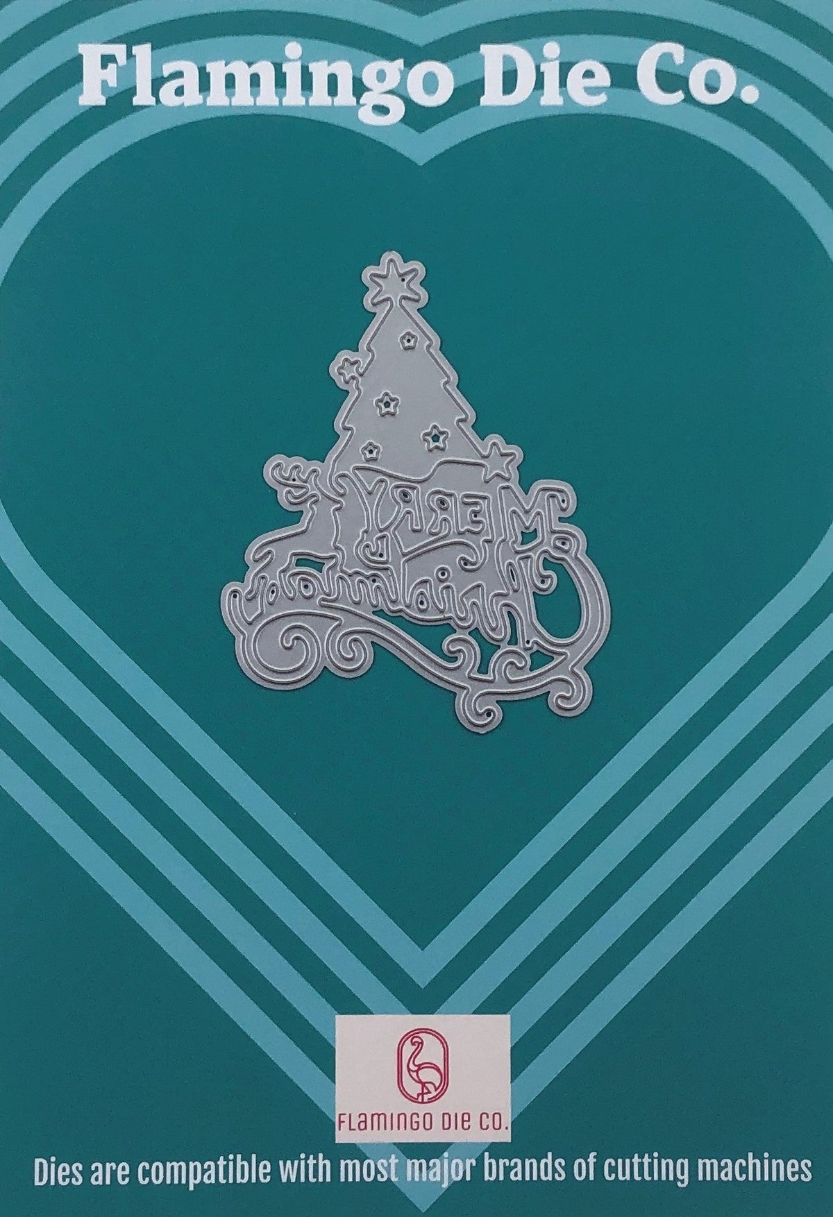 FDC Merry Christmas Tree Steel Cutting Die