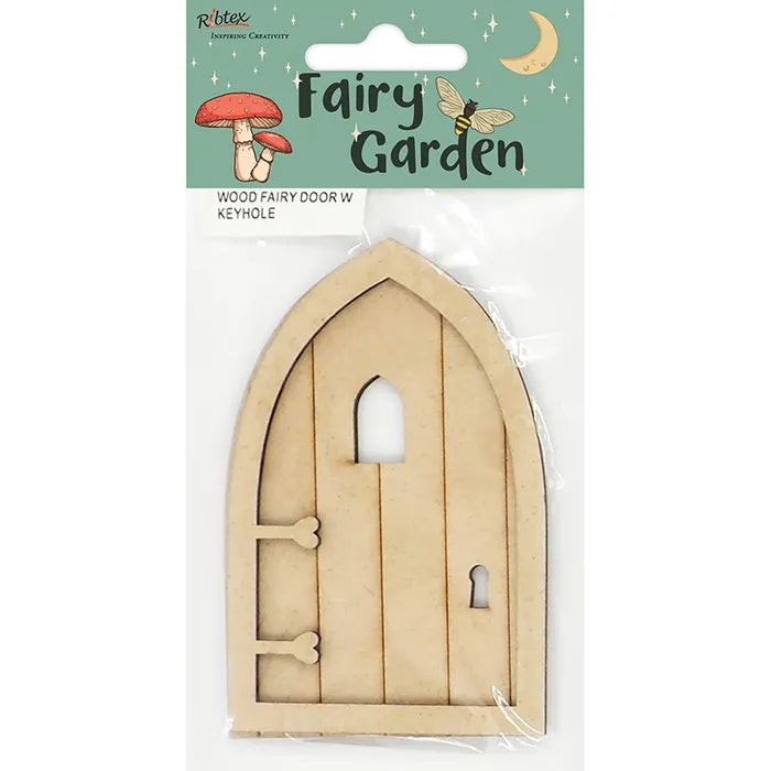 Value Craft Wood Fairy Door Pk2