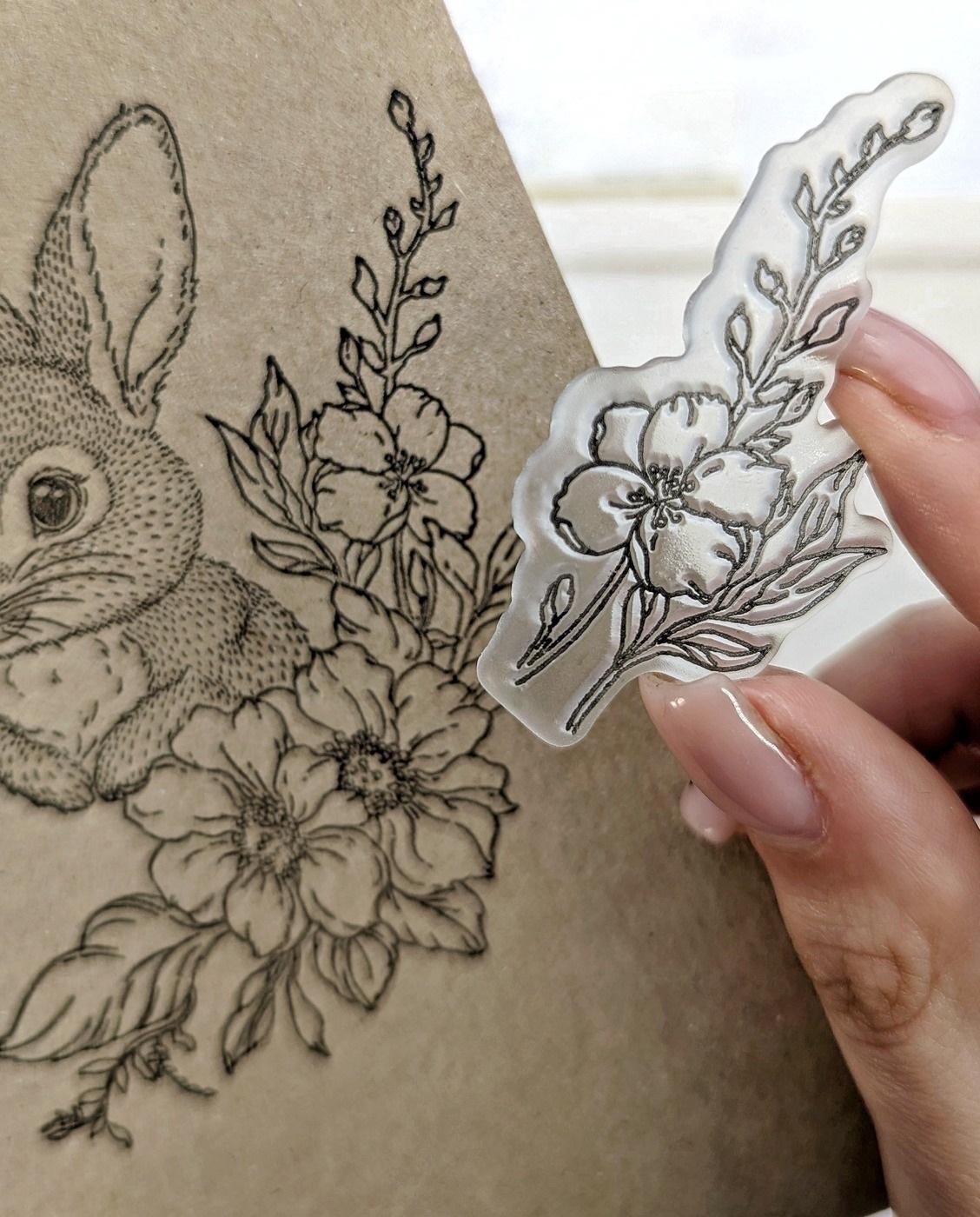 Lesia Zgharda Clear Stamp "Flowers"