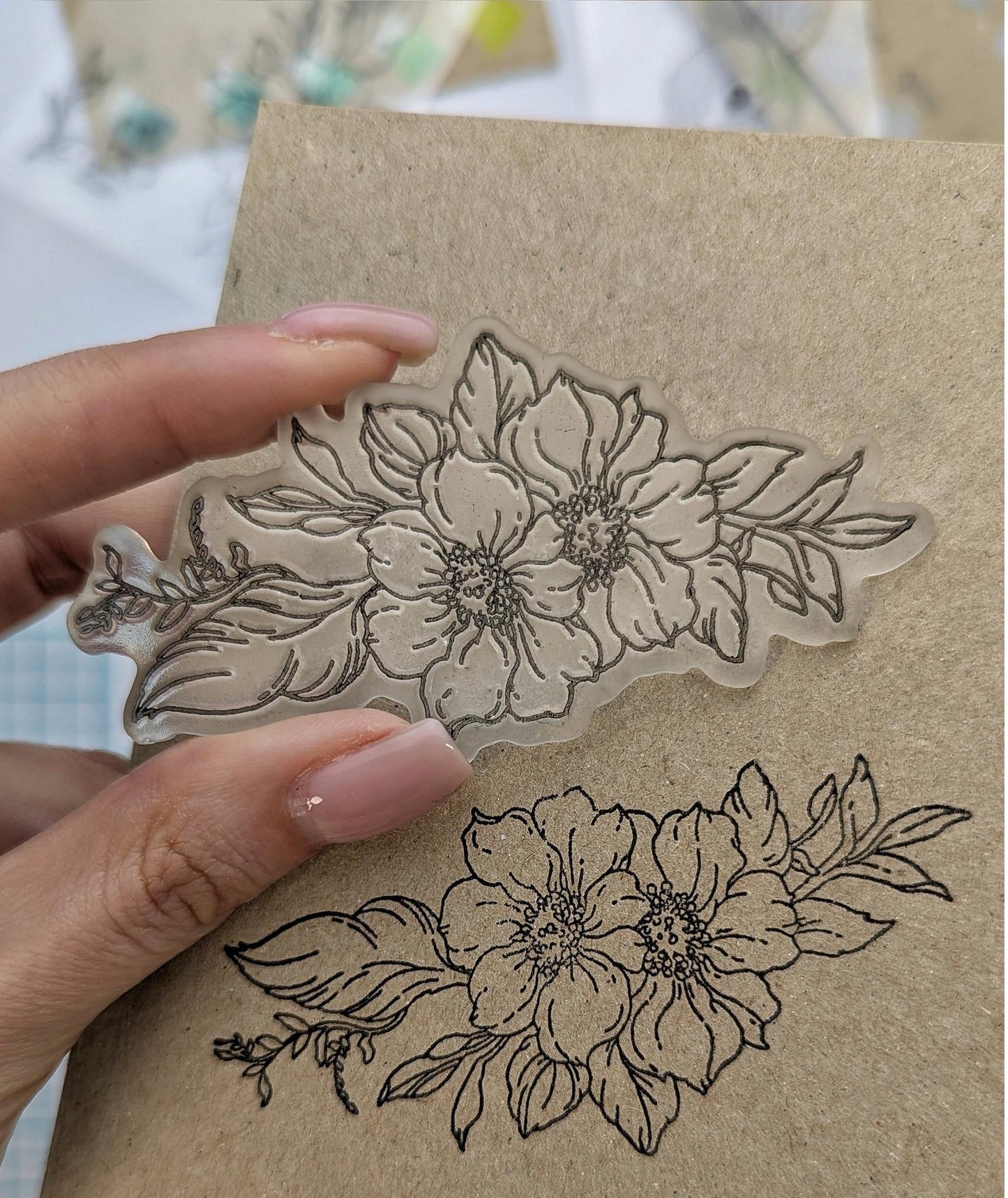 Lesia Zgharda Clear Stamp "Flowers"
