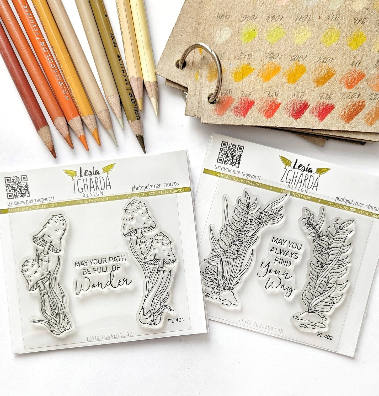 Lesia Zgharda Mushrooms Clear Stamp Set