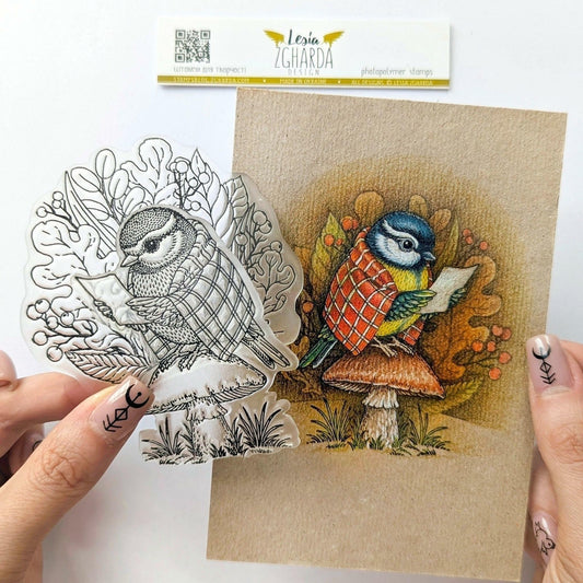 Lesia Zgharda Stamp "Forest Leaves & Berries"