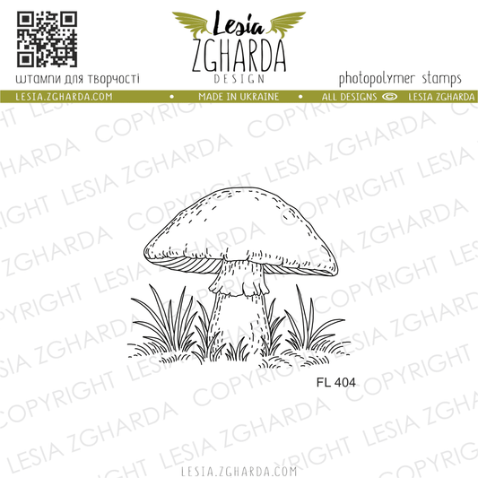 Lesia Zgharda Clear Stamp "Autumn Forest Mushroom"