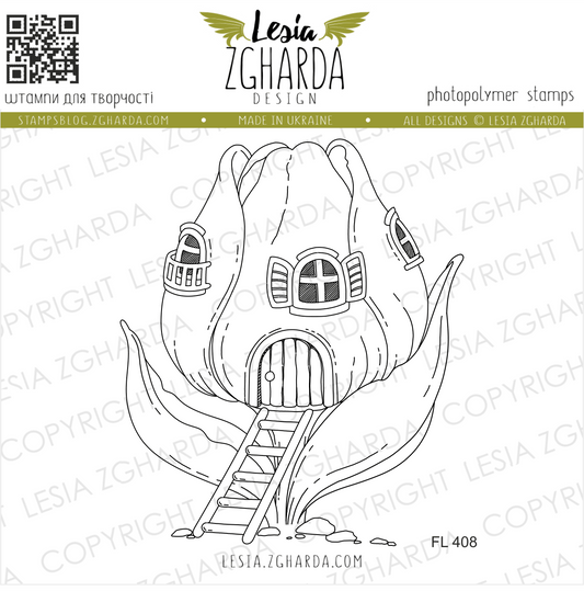 Lesia Zgharda Clear Stamp "Fairy Tale Tulip House" (Copy)