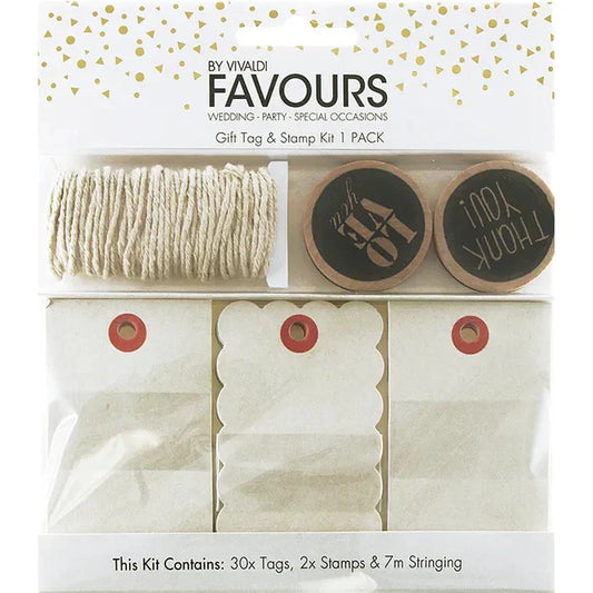 Vivaldi Stamp & Tag Gift Kit 33Pce