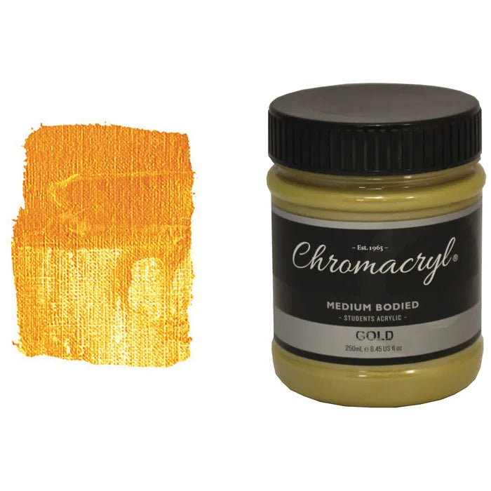 GOLD Chromacryl Student Acrylic 250ml