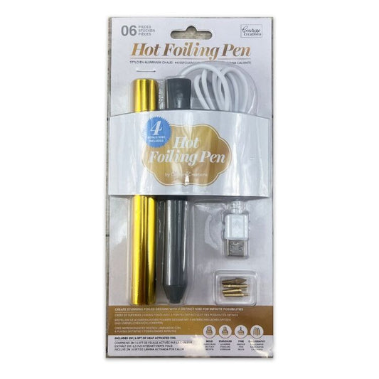CC Hot Foiling pen with 4 tips - 0.8/1.5/2.0/2.5mm