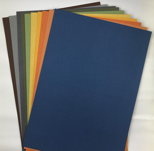 Crafty Fox A4 Weave Card 200GSM Pk20- Blues/Yellows