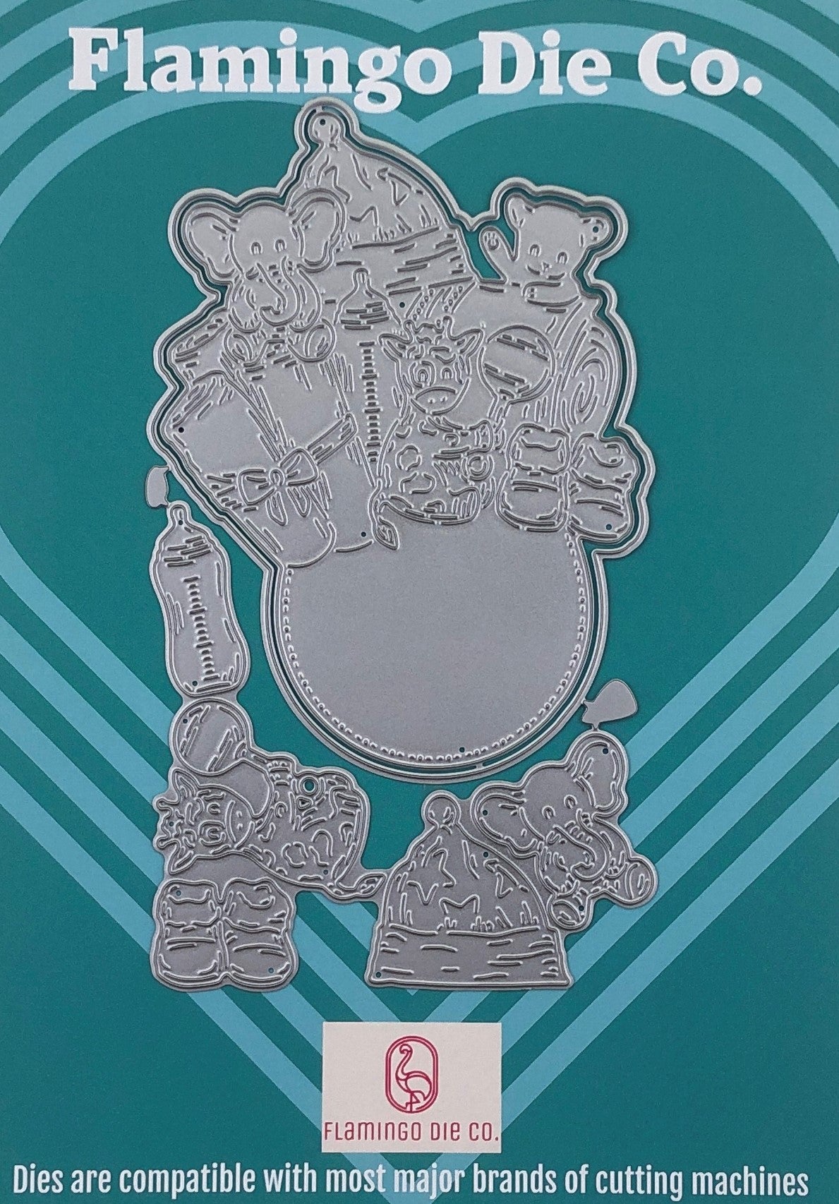 FDC Baby Collage Steel Cutting Die 2pce