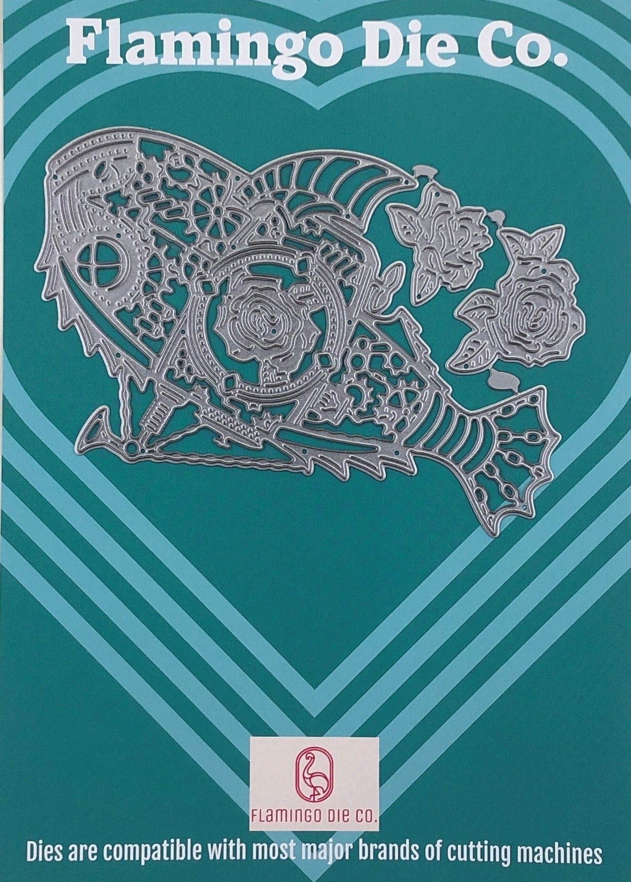 FDC Steampunk Fish Steel Cutting Die