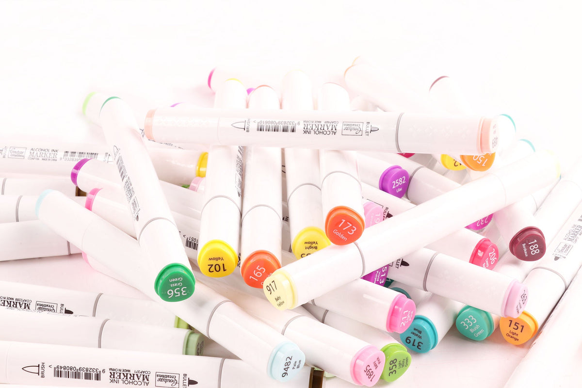 CC Alcohol Ink Twin Tip Marker Case w/ 108 Markers BUNDLE DEAL