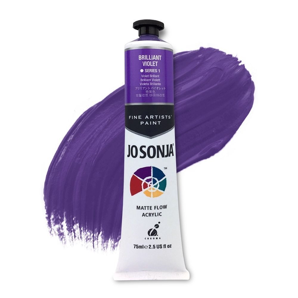 JoSonja Matte Flow Acrylic Paint 75ml S1 - Brilliant Violet