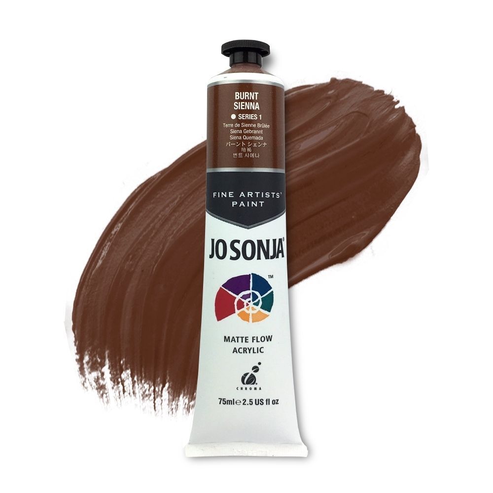 JoSonja Matte Flow Acrylic Paint 75ml S1 - Burnt Sienna