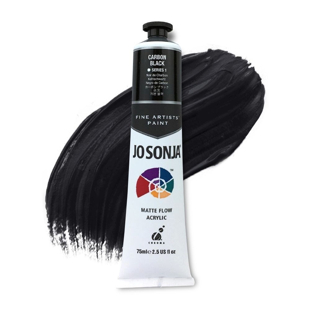 JoSonja Matte Flow Acrylic Paint 75ml S1 - Carbon Black
