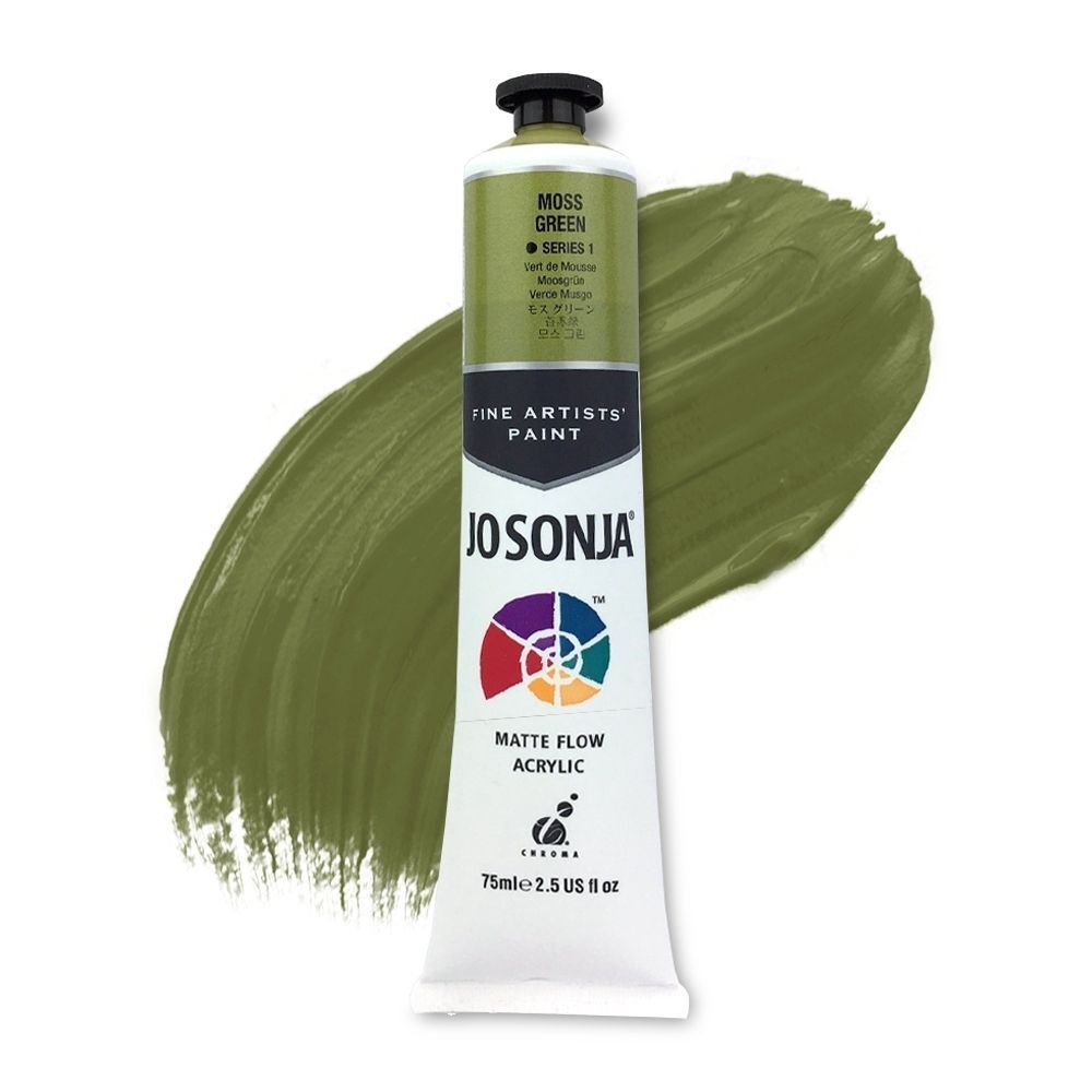 JoSonja Matte Flow Acrylic Paint 75ml S1 - Moss Green