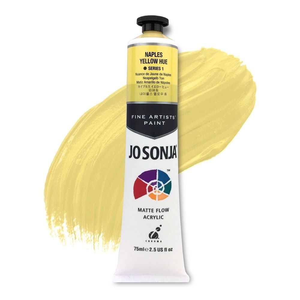 JoSonja Matte Flow Acrylic Paint 75ml S1 - Naples Yellow Hue