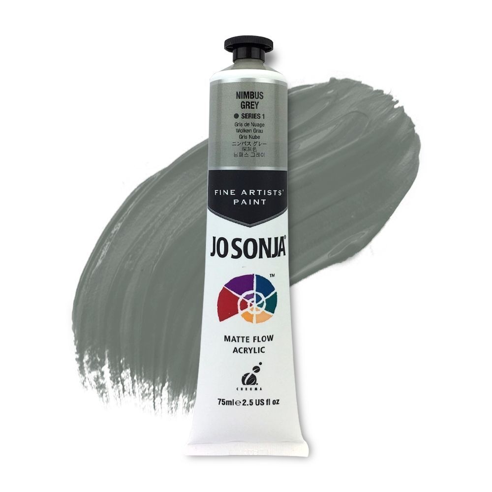 JoSonja Matte Flow Acrylic Paint 75ml S1 - Nimbus Grey