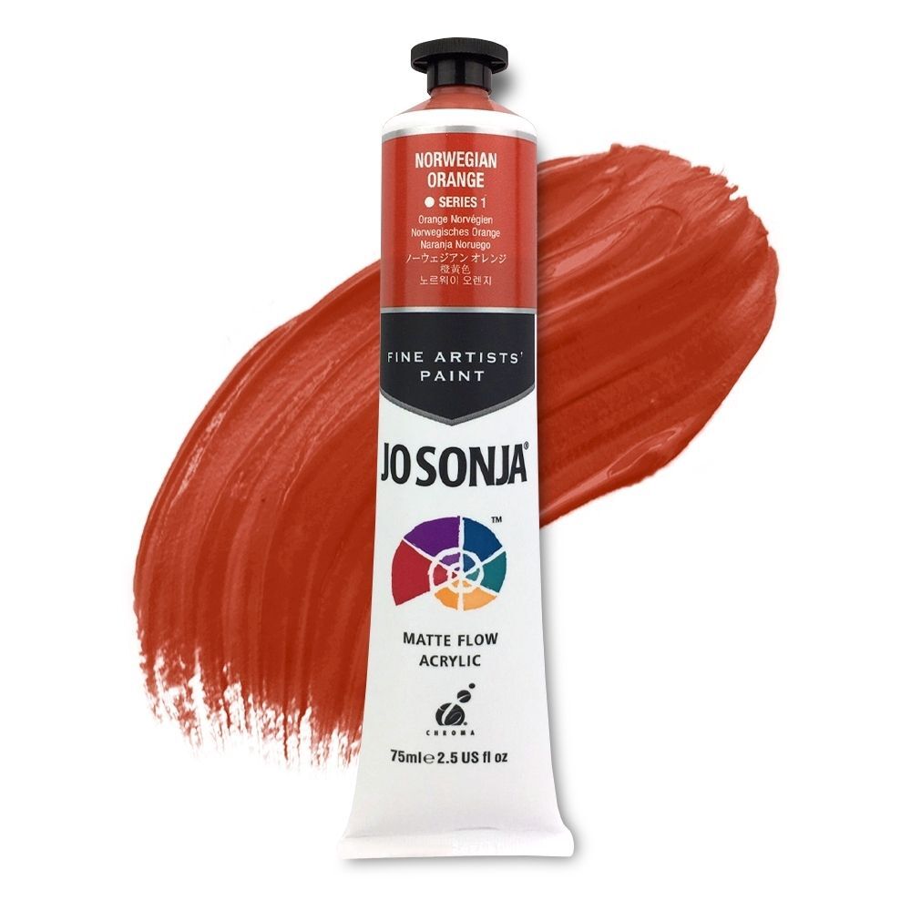 Jo Sonja Matte Flow Acrylic Paint 75ml S1 - Norwegian Orange