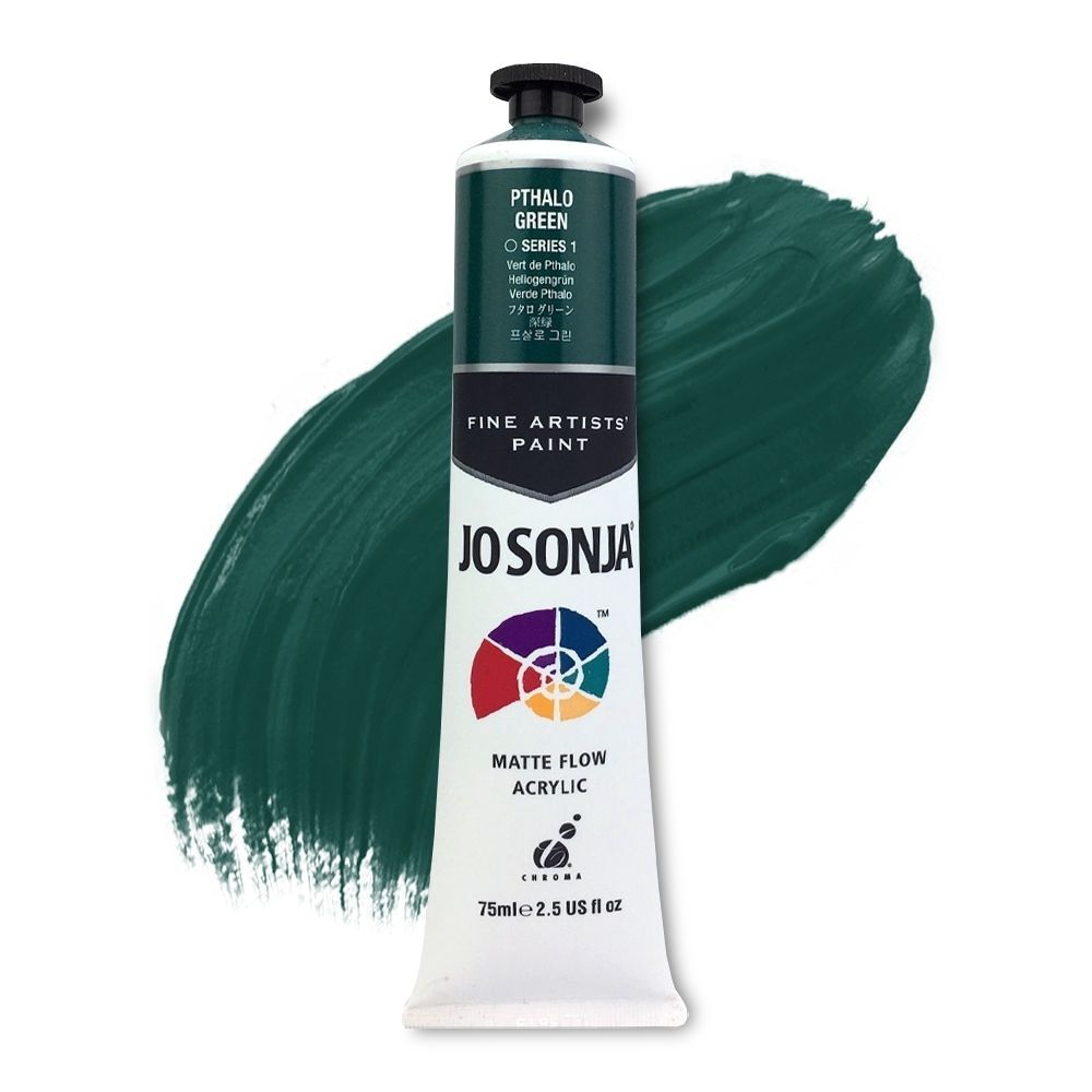 PHTHALO GREEN Jo Sonja Matte Flow Acrylic Paint 75ml S1
