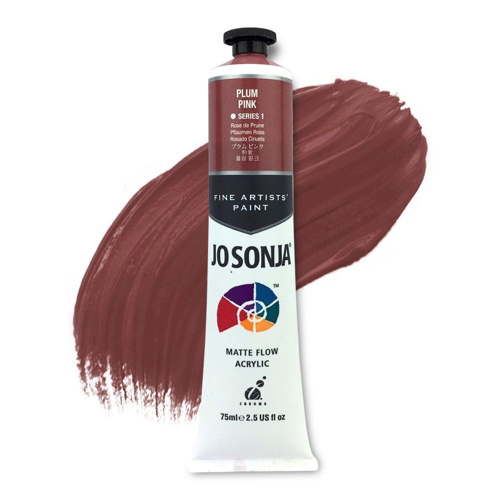 Jo Sonja Matte Flow Acrylic Paint 75ml S1 - Plum Pink