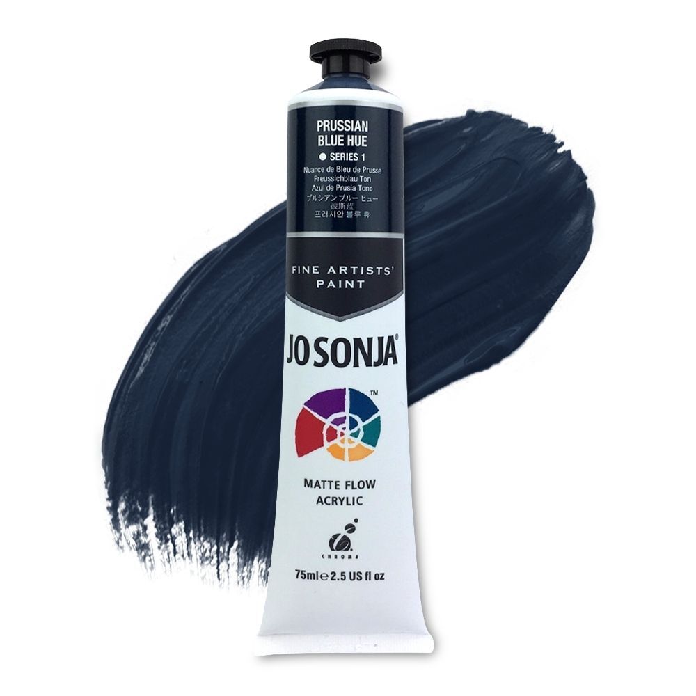 JoSonja Matte Flow Acrylic Paint 75ml S1 - Prussian Blue Hue