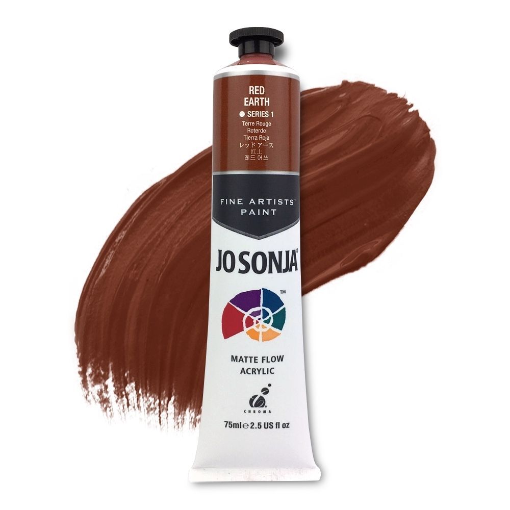 JoSonja Matte Flow Acrylic Paint 75ml S1 - Red Earth