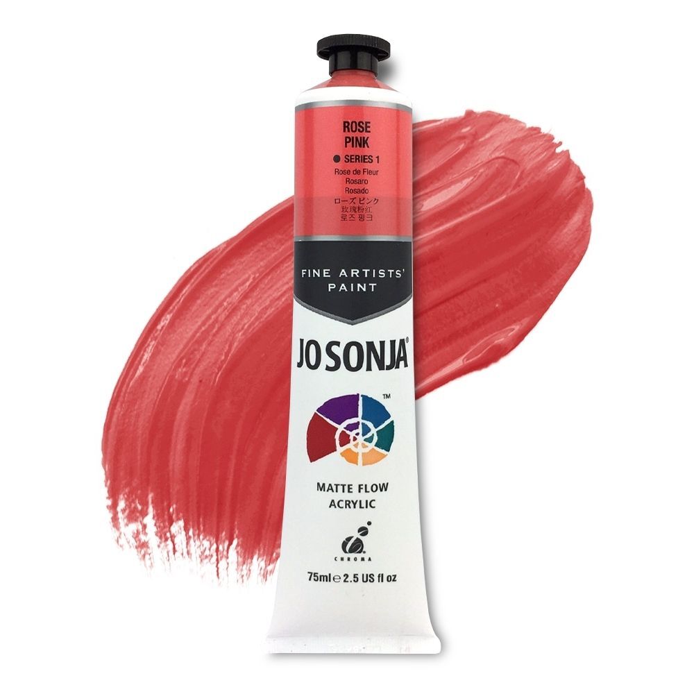 JoSonja Matte Flow Acrylic Paint 75ml S1 - Rose Pink