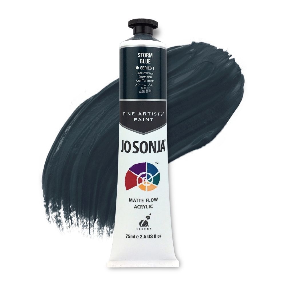 JoSonja Matte Flow Acrylic Paint 75ml S1 - Storm Blue