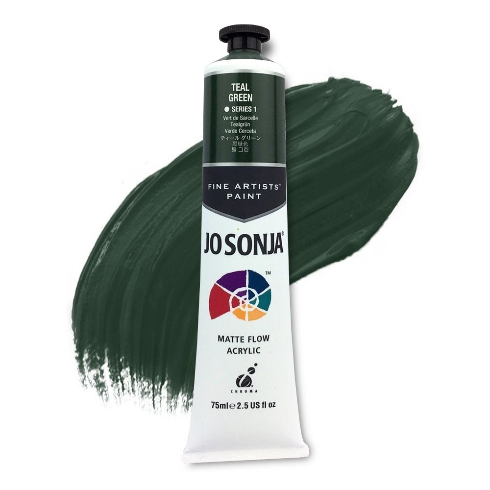 JoSonja Matte Flow Acrylic Paint 75ml S1 - Teal Green