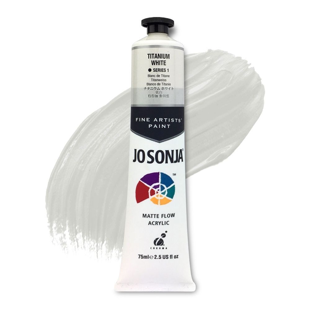 TITANIUM WHITE JoSonja Matte Flow Acrylic Paint 75ml S1