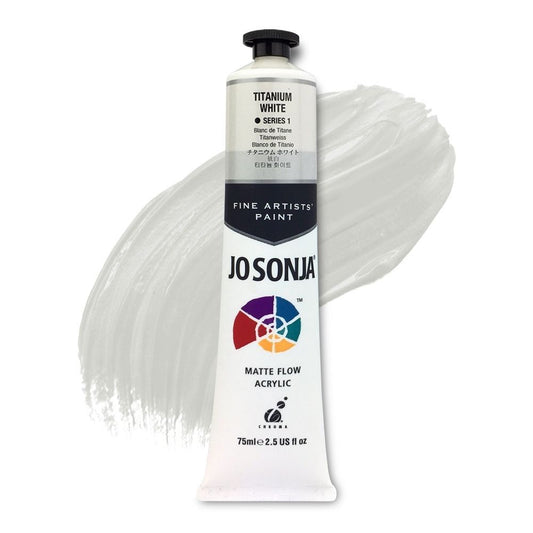 TITANIUM WHITE JoSonja Matte Flow Acrylic Paint 75ml S1